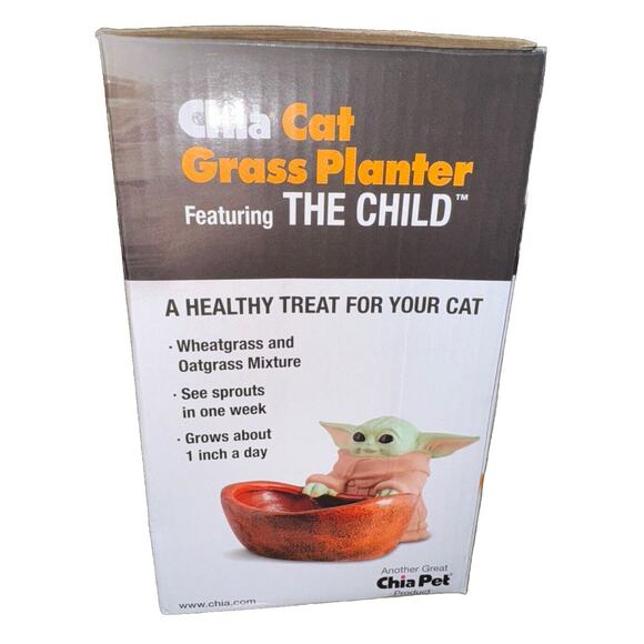 Star Wars GROGU The Child The Mandalorian Chia Pet Cat Grass Reusable Planter - Picture 5 of 9